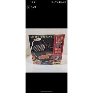 George Foreman Lean Mean Fat Reducing Grilling Machine GR10A Grill-NEW